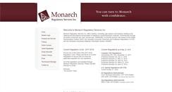 Desktop Screenshot of monarchregservices.ca